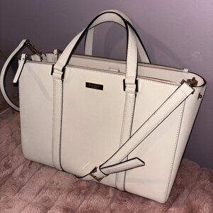 Kate Spade Newbury Lane Loden Crossbody Satchel in Pebble